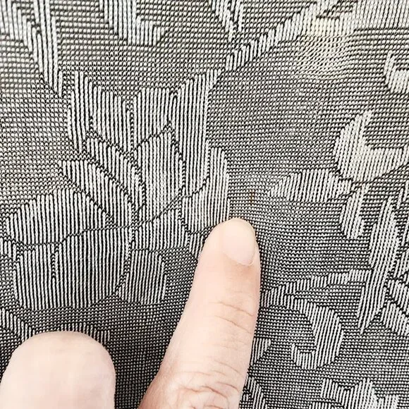 Vintage Y2k 70s Clio PM LongSleeve Gray Floral Top Whimsigoth Retro Disco - Picture 3 of 15